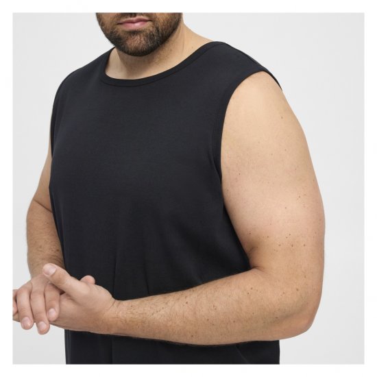 North Latitude Tanktop Black - Ermløse T-skjorter/trøyer i store størrelser - Ermløse T-skjorter/trøyer i store størrelser