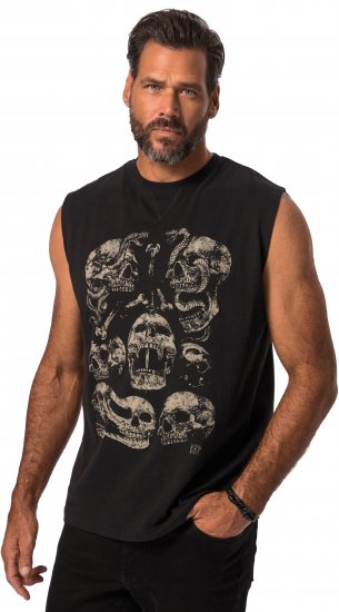 JP1880 Tanktop Skulls Black - T-skjorter - Store T-skjorter - 2XL-14XL