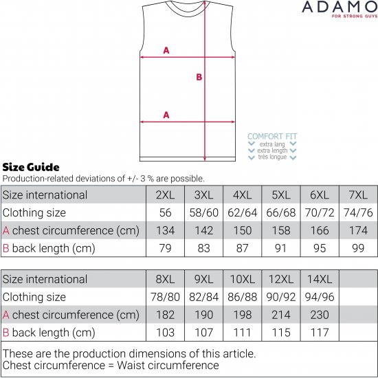 Adamo Motiv Rock and Roll Tank Top Black - Ermløse T-skjorter/trøyer i store størrelser - Ermløse T-skjorter/trøyer i store størrelser