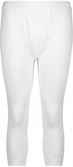 Adamo Royal Thermal Long Johns 3/4 Fine Ribbed White - Undertøy & badetøy - Undertøy store størrelser 