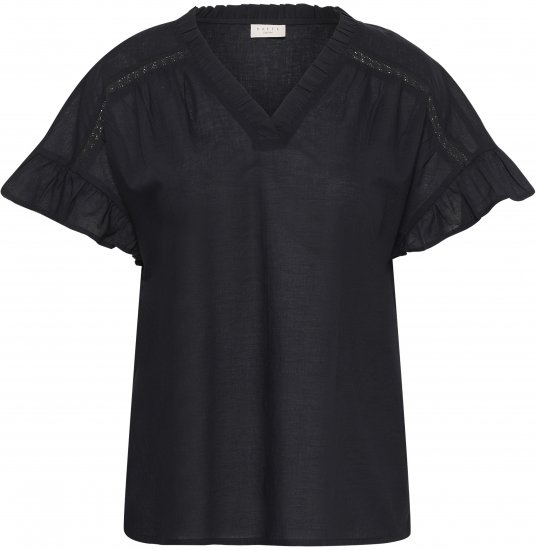 Kaffe Curve Valeria Top Black Deep - T-skjorter & topper - 