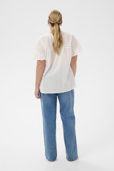 Kaffe Curve Valeria Top Chalk - Topper - 