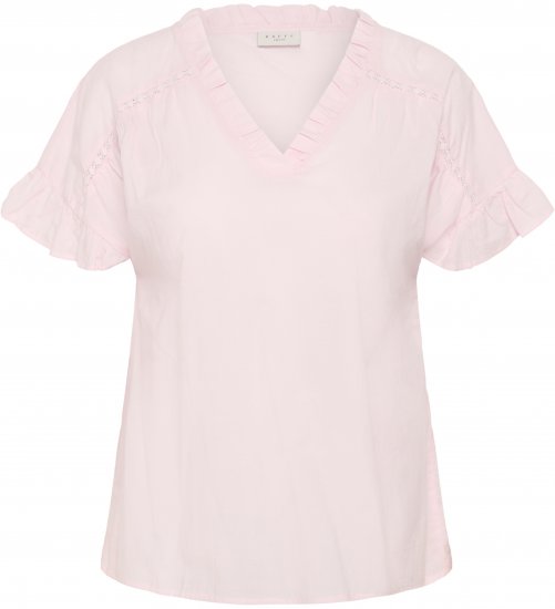 Kaffe Curve Valeria Top Ballerina Pink - T-skjorter & topper - 