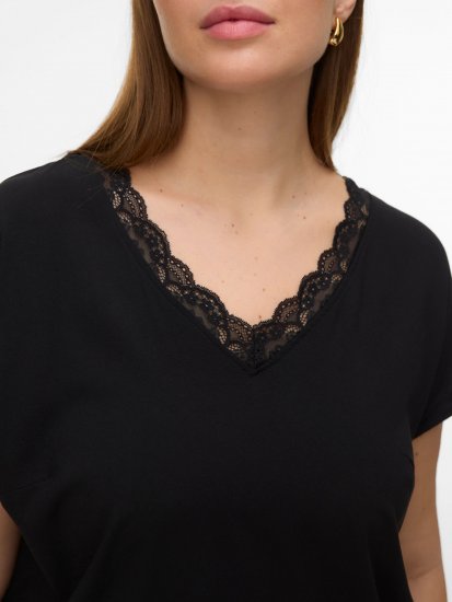 Vero Moda Bella Lace Top Black - Topper - 