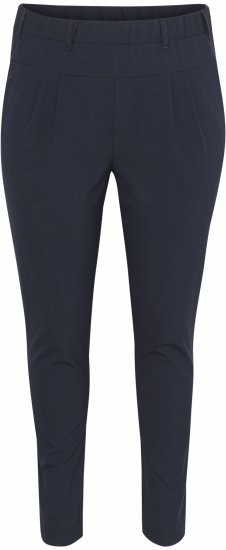 Kaffe Curve Jia Bukser Mørk Marineblå - Jeans & Bukser i Store Størrelser – Plus Size - 