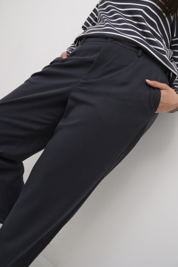 Kaffe Curve Merla Bukser Svart (Oyster) - Jeans & Bukser i Store Størrelser – Plus Size - 