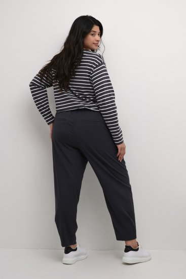 Kaffe Curve Merla Bukser Svart (Oyster) - Jeans & Bukser i Store Størrelser – Plus Size - 