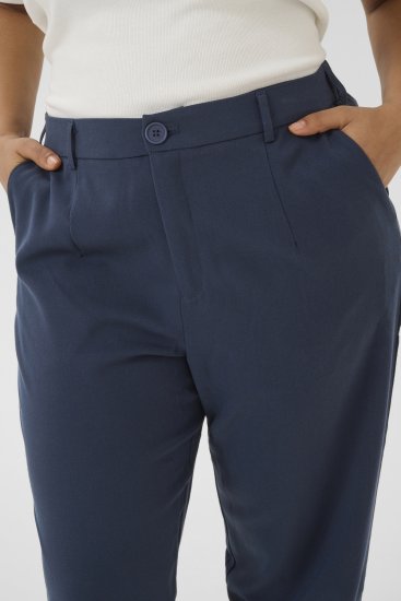 Kaffe Curve Merla Bukser Mørk Marineblå - Jeans & Bukser i Store Størrelser – Plus Size - 