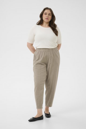 Kaffe Curve Nana Barrel Pants Brindle - Stoffbukser - 