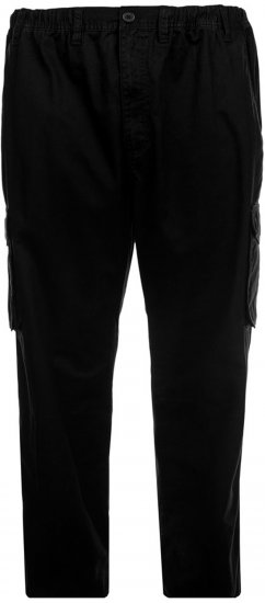 Espionage TR052 Cargo Trousers Black - Cargobukser til menn i store størrelser - Cargobukser til menn i store størrelser