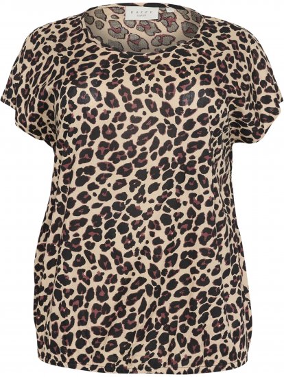Kaffe Curve Sonna Stanley Topp Leopardmønster - T-skjorter - 