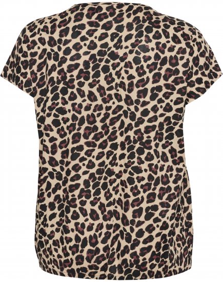 Kaffe Curve Sonna Stanley Topp Leopardmønster - T-skjorter - 