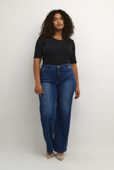 Kaffe Curve Carina T-skjorte Svart - T-skjorter - 