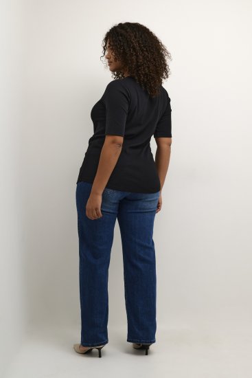 Kaffe Curve Carina T-skjorte Svart - T-skjorter - 