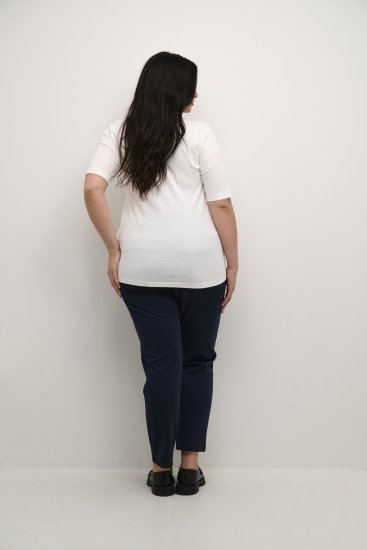 Kaffe Curve Carina T-skjorte Chalk - T-skjorter - 
