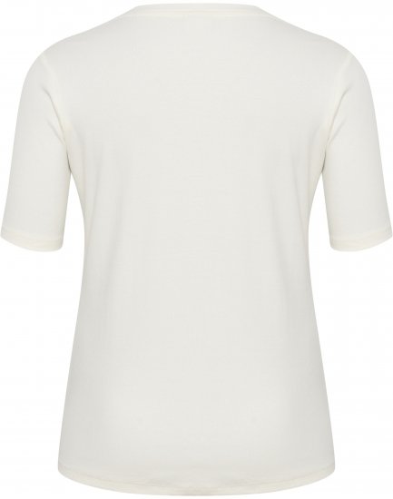 Kaffe Curve Carina T-skjorte Chalk - T-skjorter - 