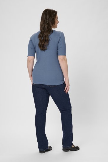 Kaffe Curve Carina T-Shirt Blue - T-skjorter - 