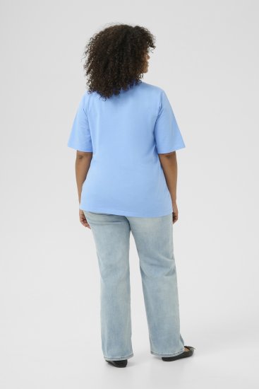 Kaffe Curve Frey T-Shirt Vista Blue - T-skjorter - 