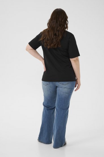 Kaffe Curve Ariana T-Shirt Black - T-skjorter - 