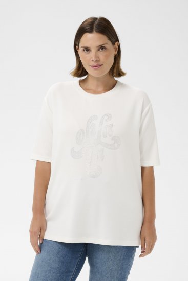 Kaffe Curve Rosa T-Shirt Chalk - T-skjorter - 