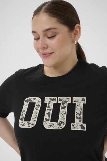 Kaffe Curve Lucie T-Shirt Black - T-skjorter - 