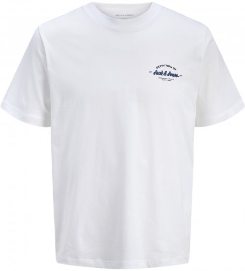 Jack & Jones Brandon T-skjorte Hvit - T-skjorter - Store T-skjorter - 2XL-14XL
