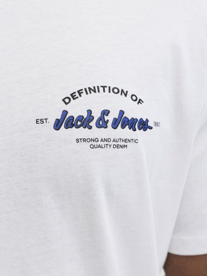 Jack & Jones Brandon T-skjorte Hvit - T-skjorter - Store T-skjorter - 2XL-14XL