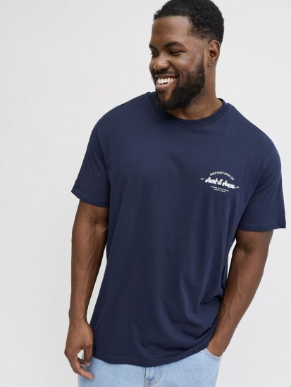 Jack & Jones Brandon T-skjorte Blå - T-skjorter - Store T-skjorter - 2XL-14XL