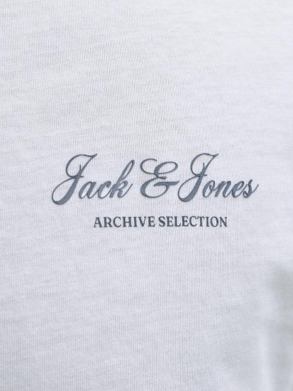 Jack & Jones Archive T-skjorte Hvit - T-skjorter - Store T-skjorter - 2XL-14XL