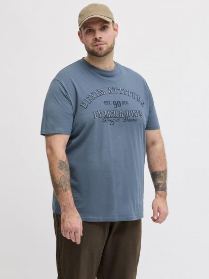Jack & Jones Edenver T-skjorte Blå - T-skjorter - Store T-skjorter - 2XL-14XL