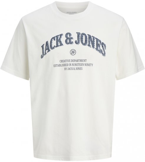 Jack & Jones Edenver T-skjorte Hvit - T-skjorter - Store T-skjorter - 2XL-14XL