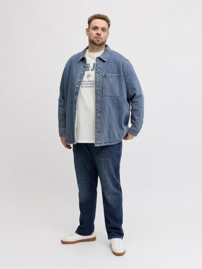 Jack & Jones Edenver T-skjorte Hvit - T-skjorter - Store T-skjorter - 2XL-14XL
