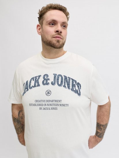 Jack & Jones Edenver T-skjorte Hvit - T-skjorter - Store T-skjorter - 2XL-14XL