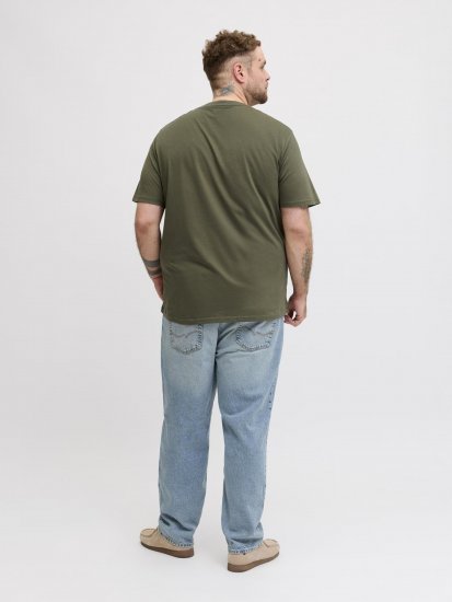 Jack & Jones Edenver T-skjorte Khaki - T-skjorter - Store T-skjorter - 2XL-14XL