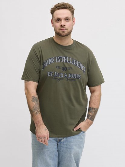 Jack & Jones Edenver T-skjorte Khaki - T-skjorter - Store T-skjorter - 2XL-14XL
