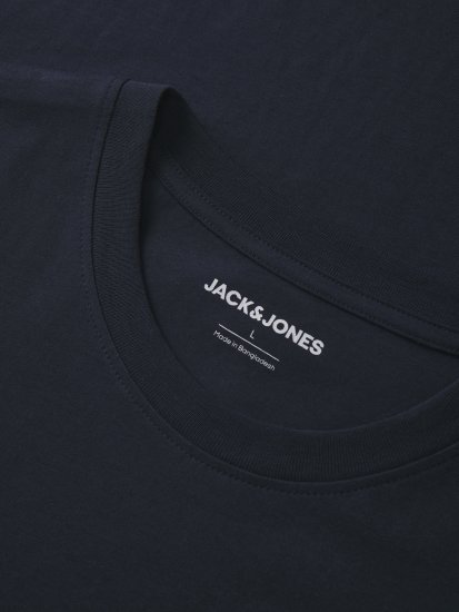 Jack & Jones King Crew Neck T-Shirt Navy - T-skjorter med trykk i store størrelser - T-skjorter med trykk i store størrelser