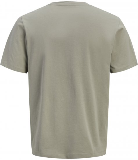 Jack & Jones King Crew Neck T-Shirt Grey - T-skjorter med trykk i store størrelser - T-skjorter med trykk i store størrelser