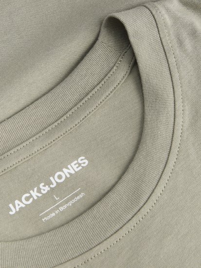 Jack & Jones King Crew Neck T-Shirt Grey - T-skjorter med trykk i store størrelser - T-skjorter med trykk i store størrelser