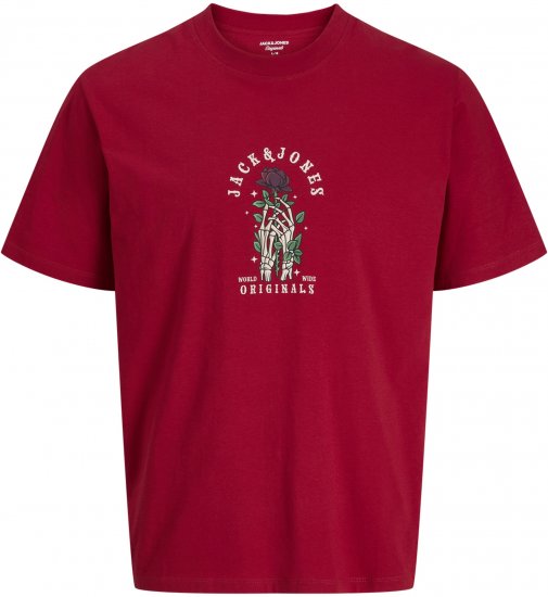 Jack & Jones Catskills T-skjorte Rød - T-skjorter - Store T-skjorter - 2XL-14XL