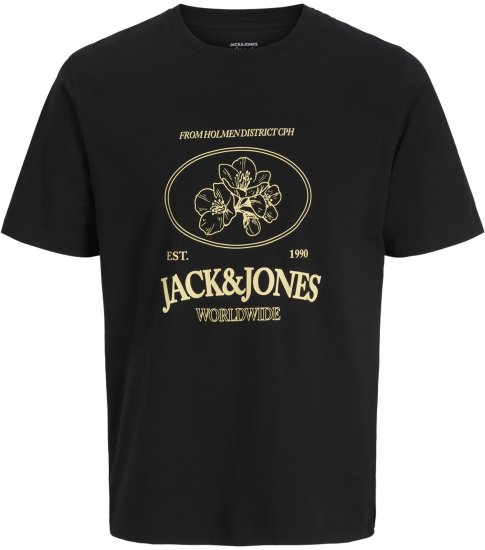 Jack & Jones Nantucket T-Skjorte Svart - T-skjorter - Store T-skjorter - 2XL-14XL
