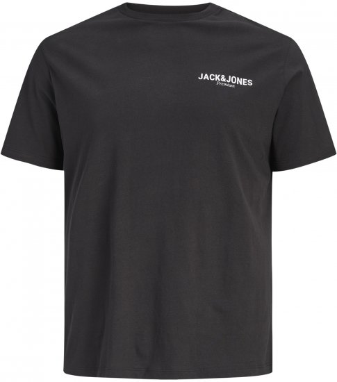 Jack & Jones Oscar T-Shirt Black - T-skjorter med trykk i store størrelser - T-skjorter med trykk i store størrelser