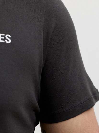 Jack & Jones Oscar T-Shirt Black - T-skjorter med trykk i store størrelser - T-skjorter med trykk i store størrelser