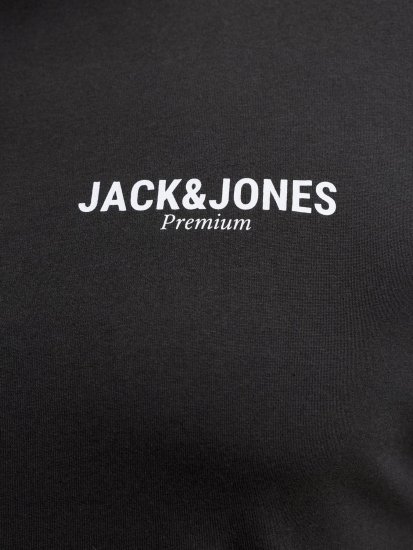 Jack & Jones Oscar T-Shirt Black - T-skjorter med trykk i store størrelser - T-skjorter med trykk i store størrelser