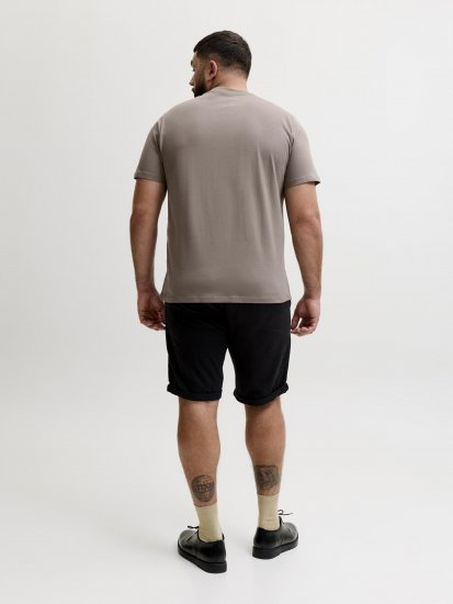 Jack & Jones Oscar T-Shirt Grey - T-skjorter med trykk i store størrelser - T-skjorter med trykk i store størrelser