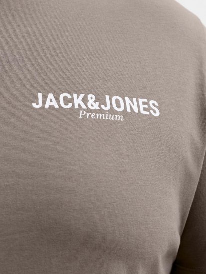 Jack & Jones Oscar T-Shirt Grey - T-skjorter med trykk i store størrelser - T-skjorter med trykk i store størrelser