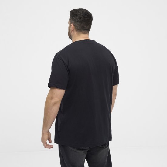 North Latitude 53333 Grid Printed T-Shirt Black - T-skjorter - Store T-skjorter - 2XL-14XL