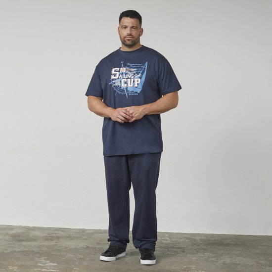 North Latitude 61119 T-Skjorte med Trykk Marineblå - T-skjorter - Store T-skjorter - 2XL-14XL