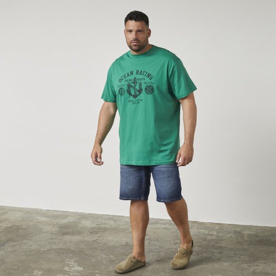 North Latitude 61121 T-Skjorte med Trykk Grønn - T-skjorter - Store T-skjorter - 2XL-14XL