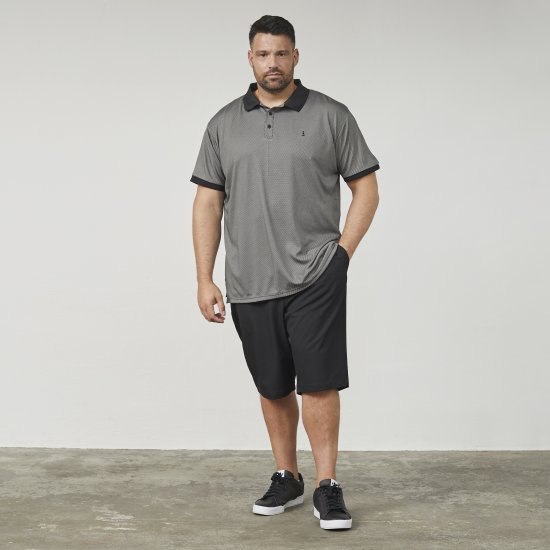 North Latitude 61158 Cool Effect Pikétrøye Svart - Polo- & piqueskjorter - Poloskjorte i store størrelser - 2XL-8XL