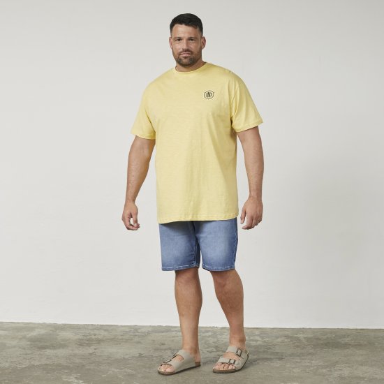 North Latitude 61316 T-Skjorte med Trykk Lysegul - T-skjorter - Store T-skjorter - 2XL-14XL